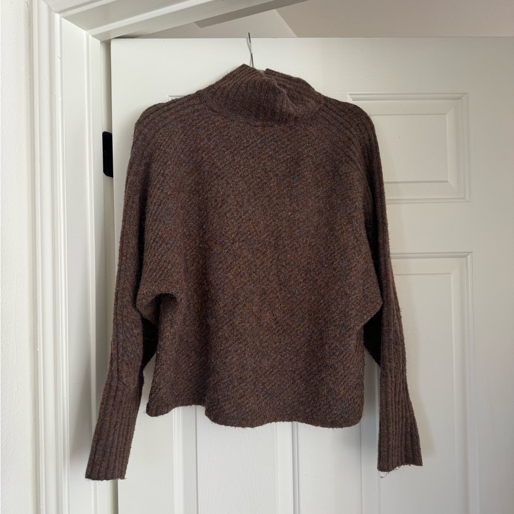 Nordstrom Chocolate Brown Turtleneck Sweater